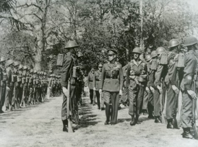 King George inspecting 1943