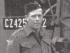 Wilf Pound with "Debbie's Waterwagon" in Utrecht 1945. According to Claude 'Junior' Provost, it was taken following an incident where they had come under friendly fire.